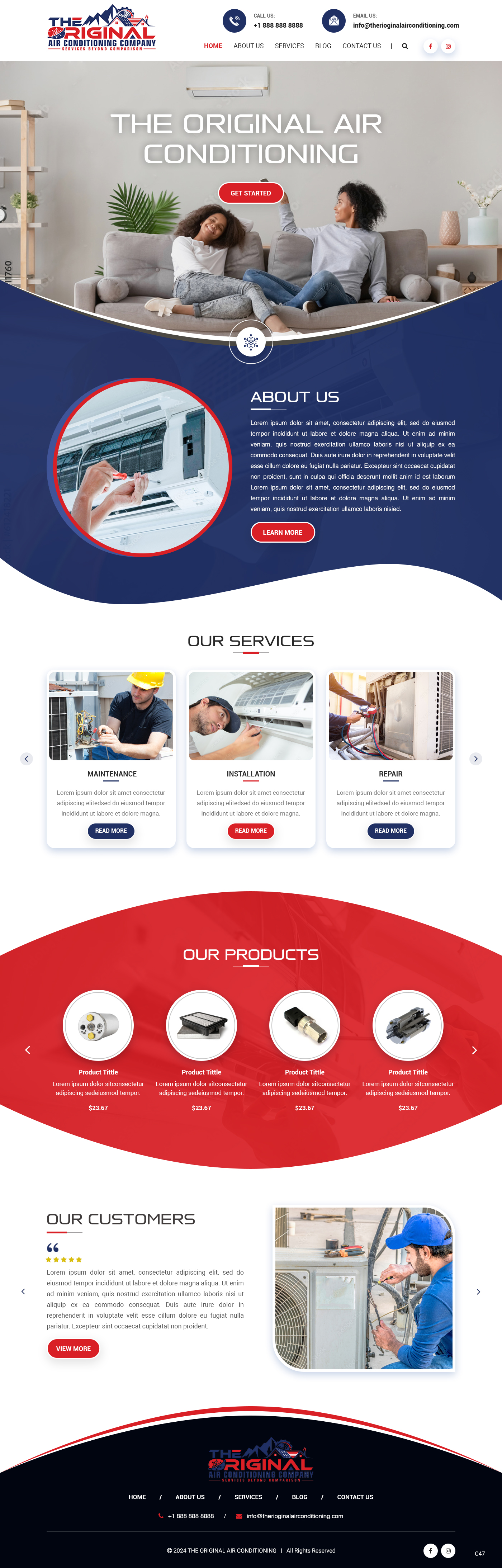 Web-Design von pb für Original Air Conditioning  | Design #32878106