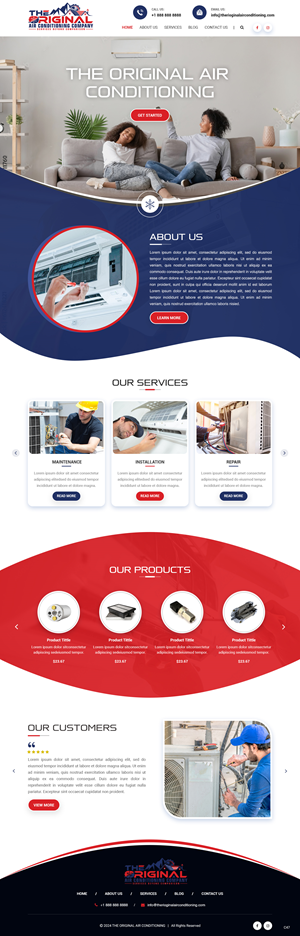 Web Design by pb for Original Air Conditioning  | Design: #32878106