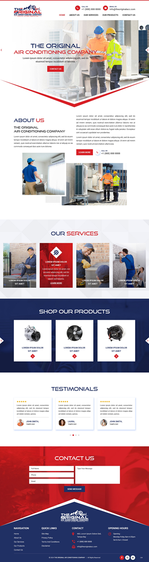 Web Design by pb for Original Air Conditioning  | Design: #32878107