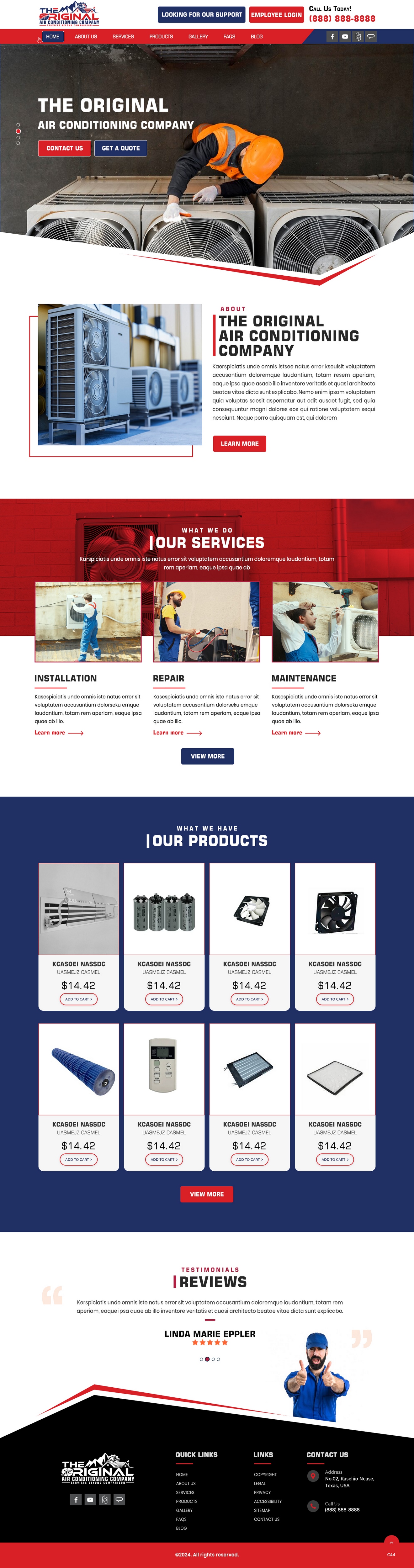 Web-Design von pb für Original Air Conditioning  | Design #32878109