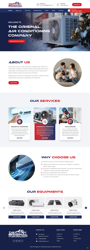 Web Design by pb for Original Air Conditioning  | Design: #32878115
