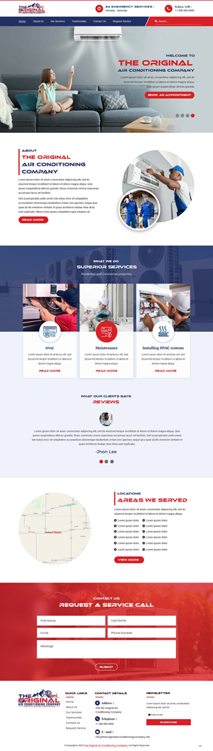 Web Design by pb for Original Air Conditioning  | Design: #32878118