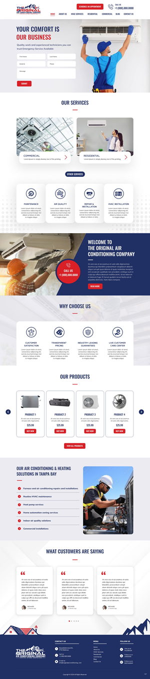 Web Design by pb for Original Air Conditioning  | Design: #32878137