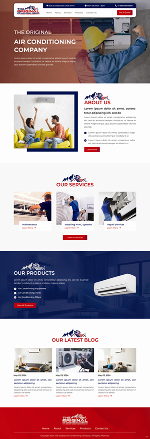 Web Design by pb for Original Air Conditioning  | Design: #32878140