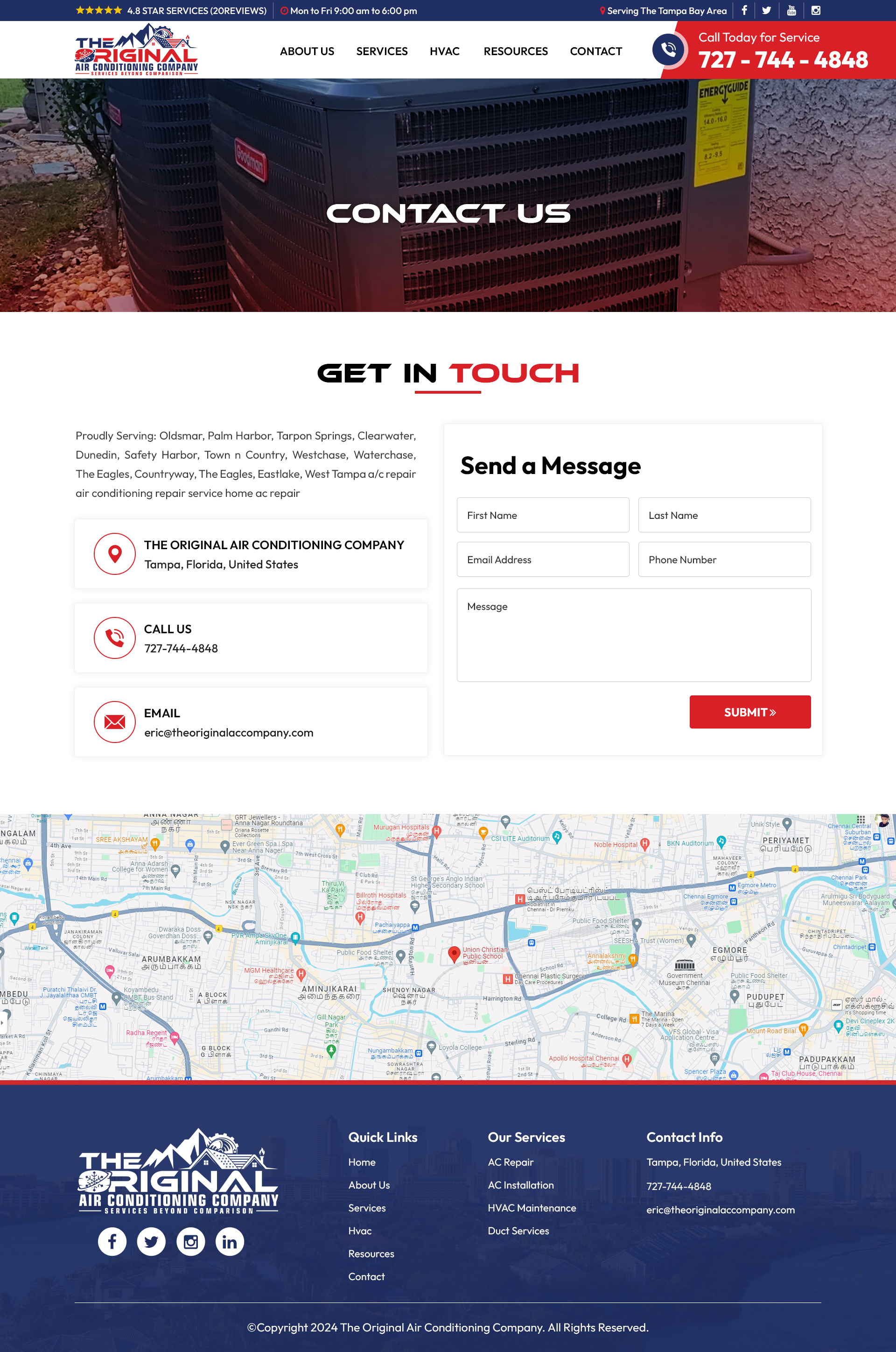 Web Design by Titan Eagle for Original Air Conditioning  | Design #32911790