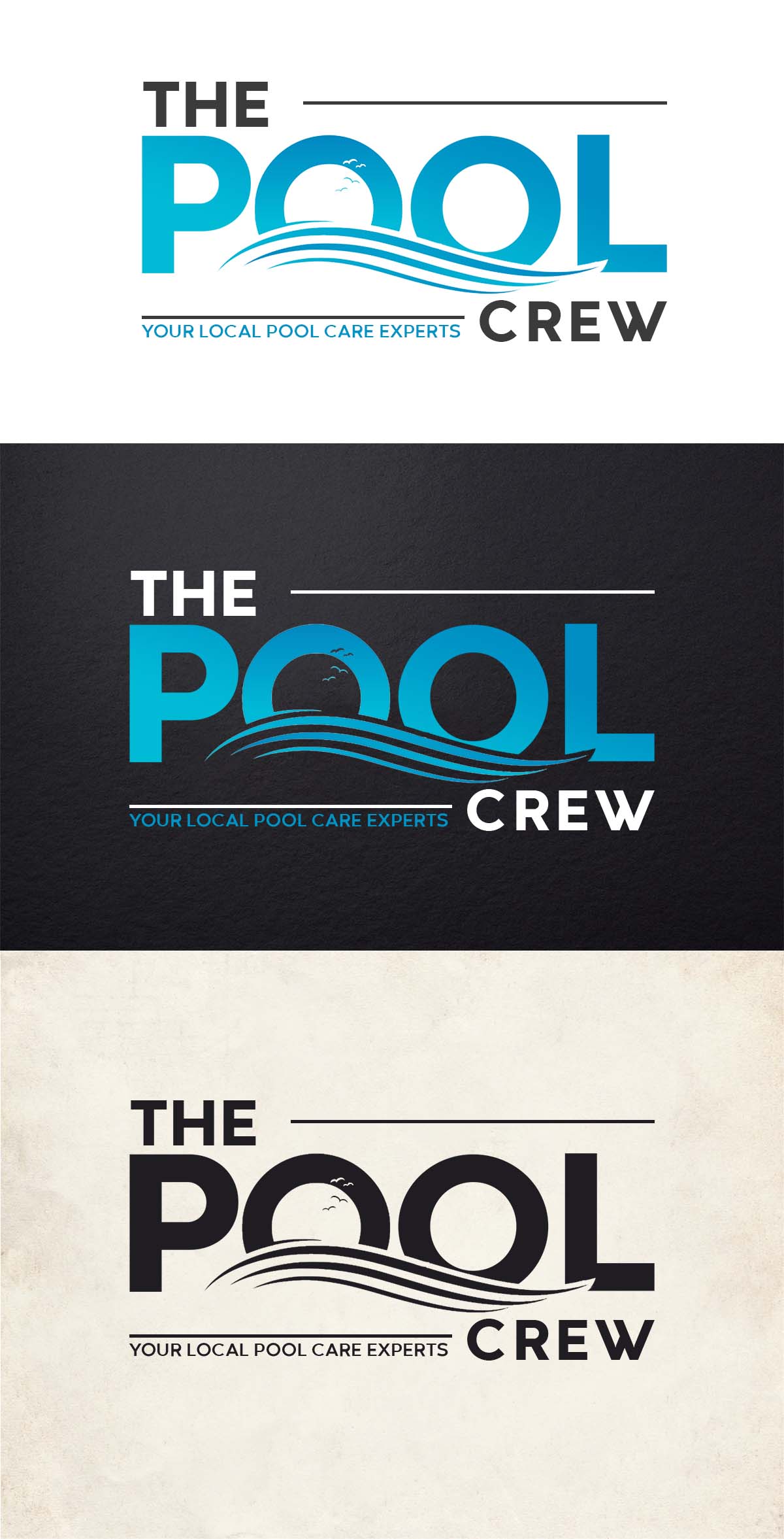 Logo Design by SR Creations. for The Pool Crew | Design #32878690