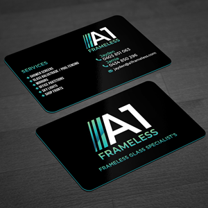 Design de Carte de Visite par WellDesign pour A1 frameless  | Design : #32868916