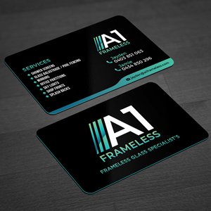 Design de Carte de Visite par WellDesign pour A1 frameless  | Design : #32871267