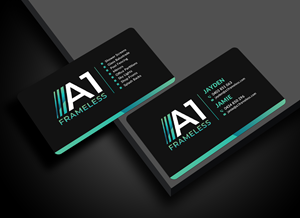 Business Card Design by Sun Moon Graphic Designer for A1 frameless  | Design #32870090