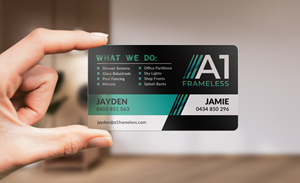 Design de Carte de Visite par Sun Moon Graphic Designer pour A1 frameless  | Design : #32870094