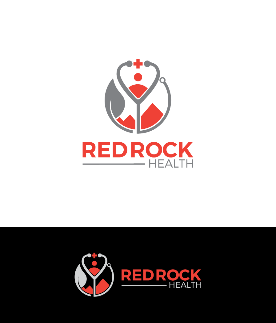 Logo Design by victipedia for Red Rock Health, LLC | Design #32885304