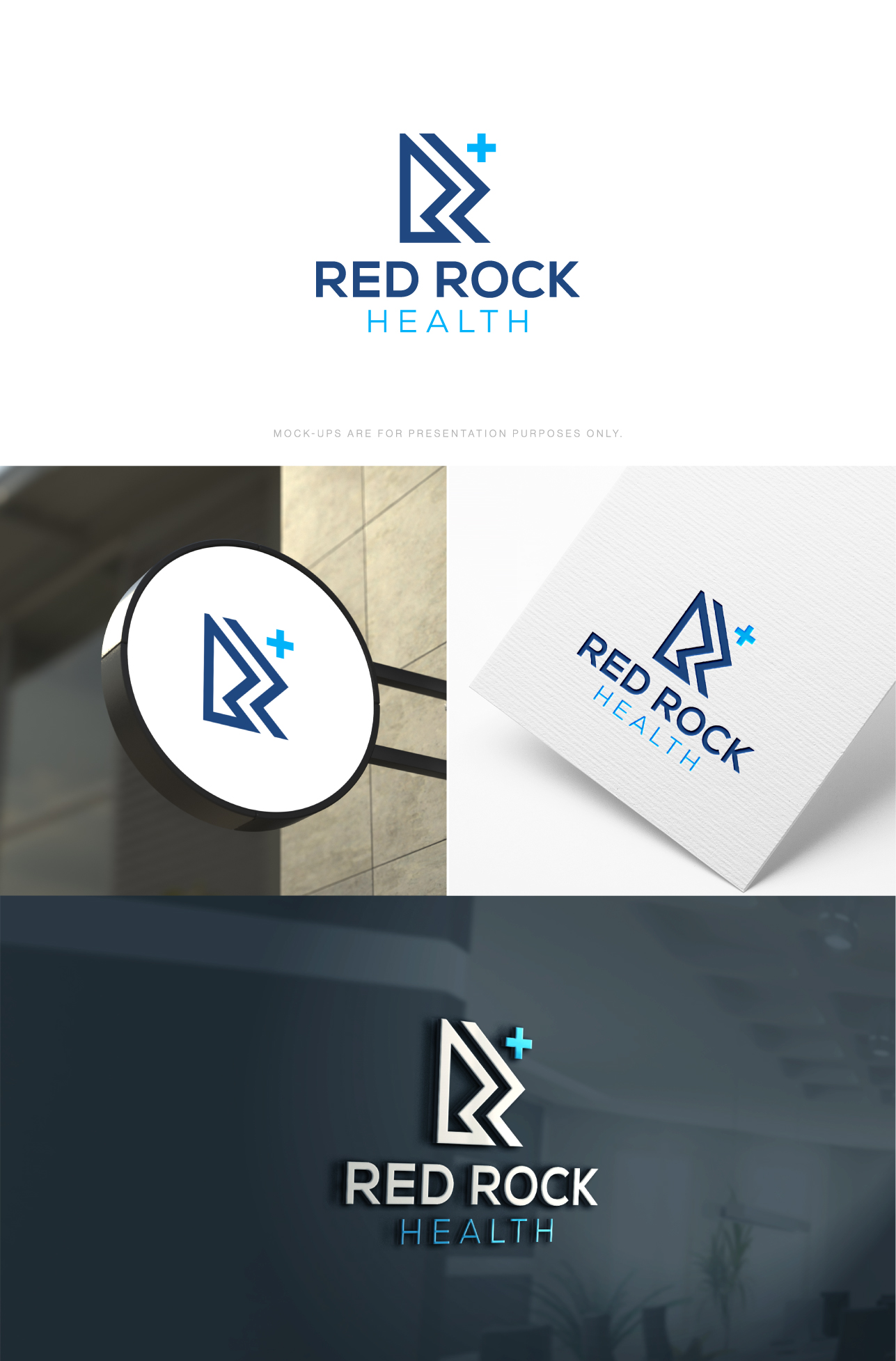 Logo Design by The Lion Studios for Red Rock Health, LLC | Design #32877124