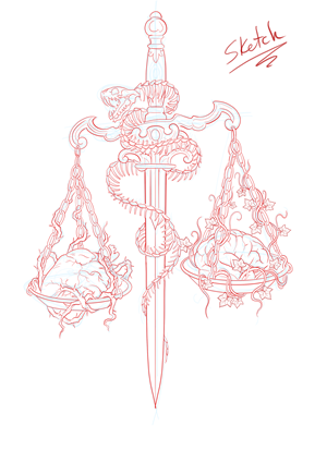 Tattoo Design by rafaelcame 2 for this project | Design: #32889444