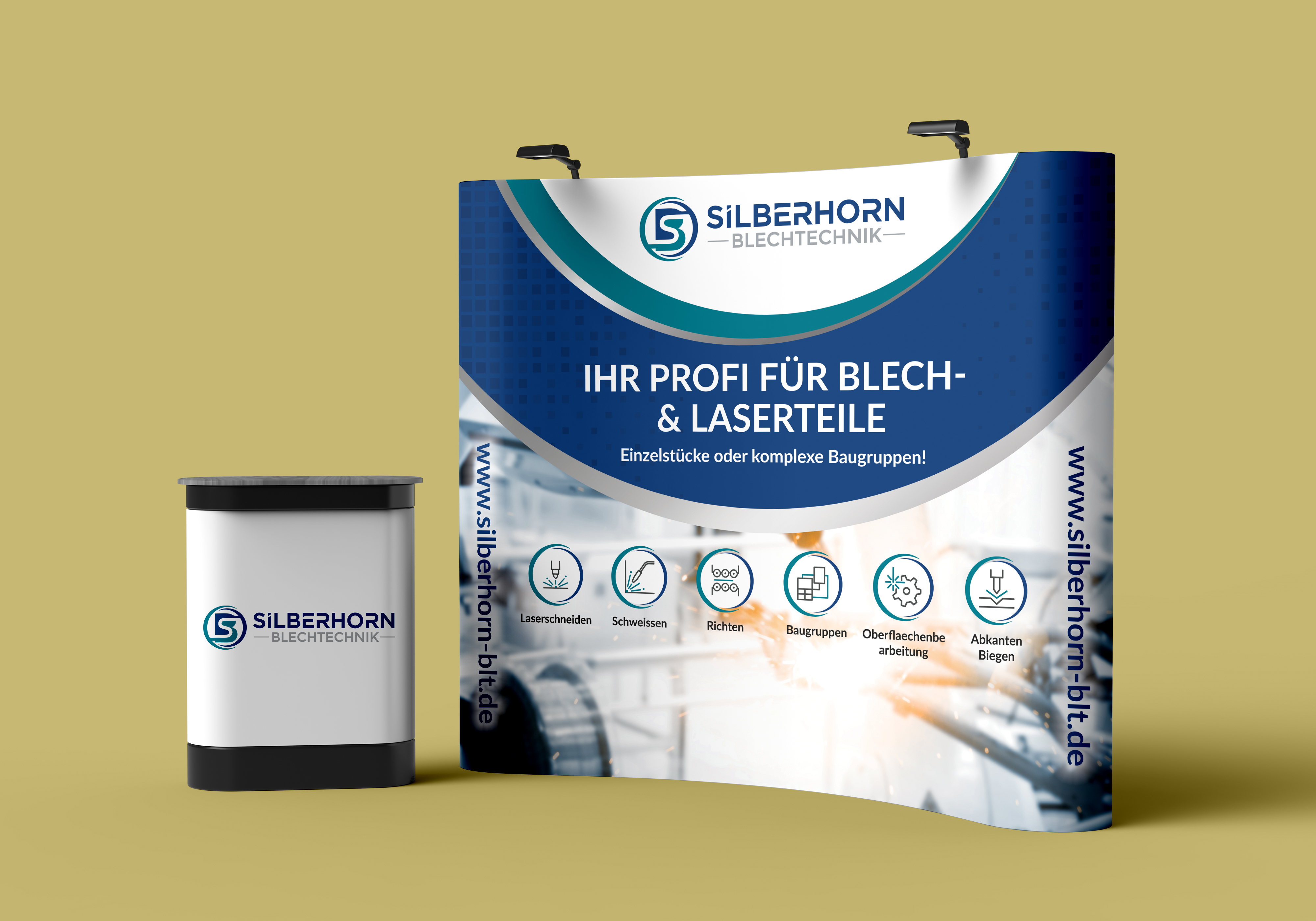 Trade Show Booth Design by Sun Creative for Silberhorn Blechtechnik GmbH | Design #32881518