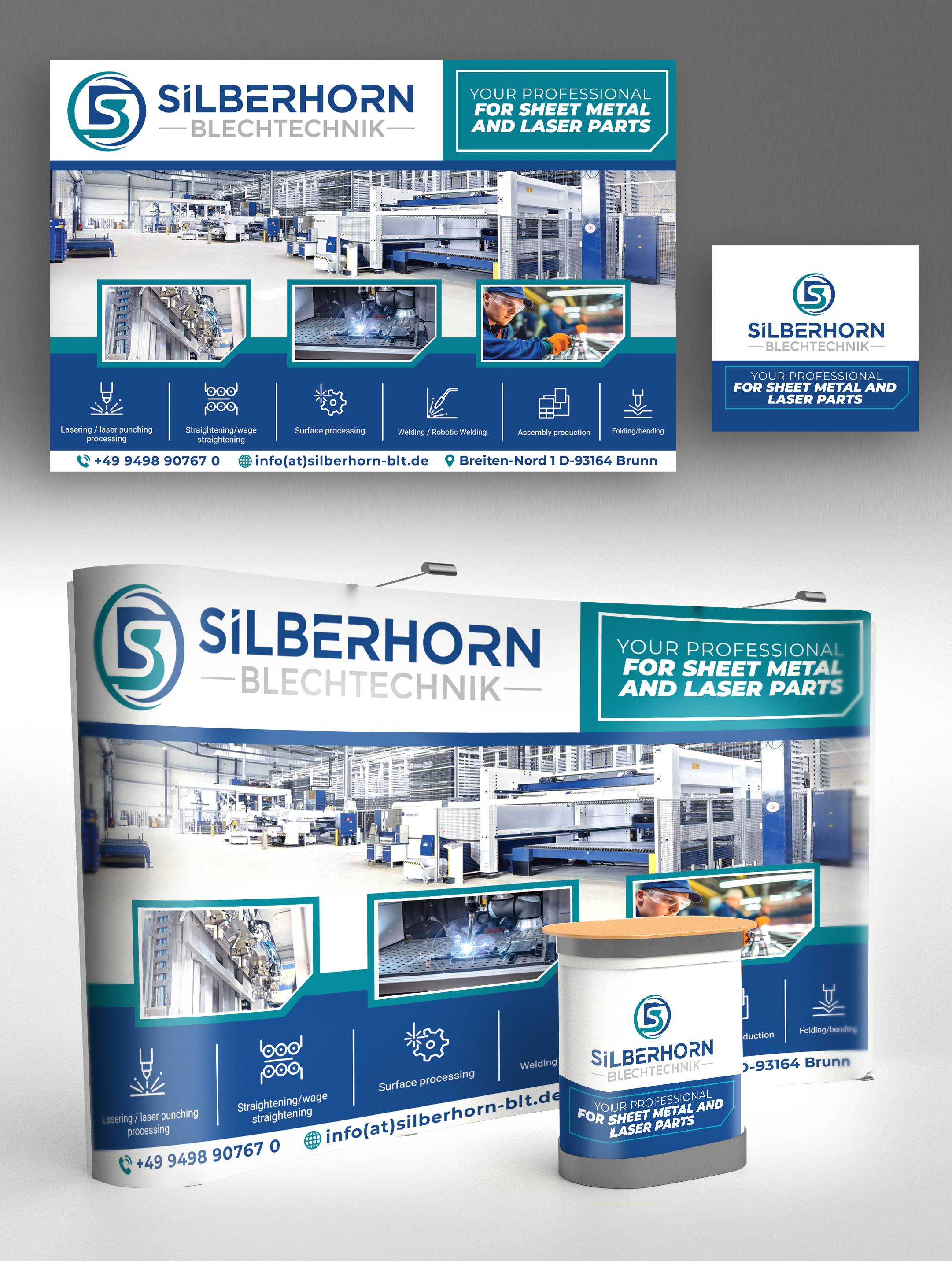 Trade Show Booth Design by Md. Humayun for Silberhorn Blechtechnik GmbH | Design #32888418