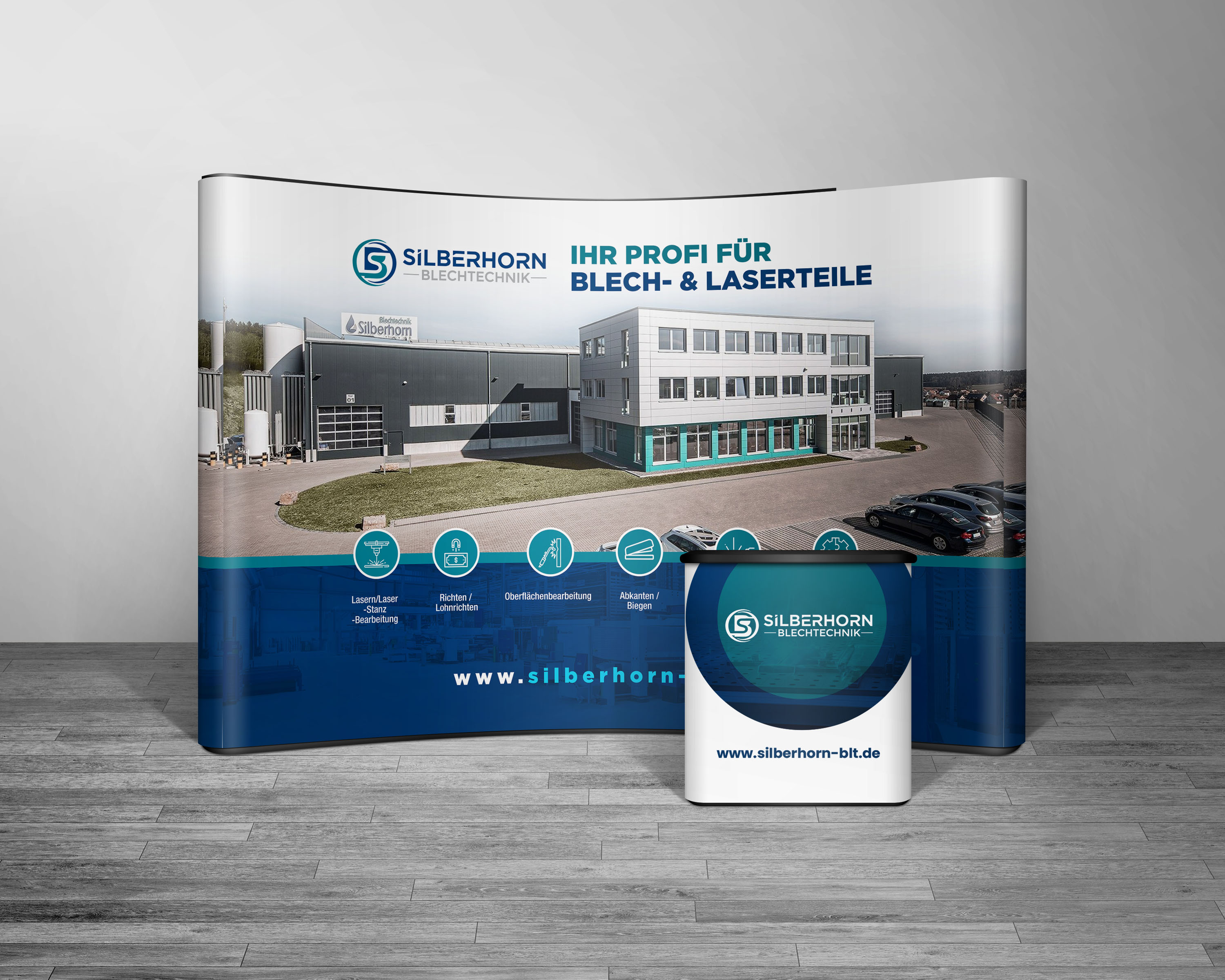 Design de Stand d'Exposition par ArtHive pour Silberhorn Blechtechnik GmbH | Design #32893248