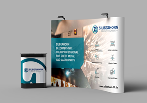 Diseño de Stand de Feria por YourLogoMaster para Silberhorn Blechtechnik GmbH | Diseño: #32892351