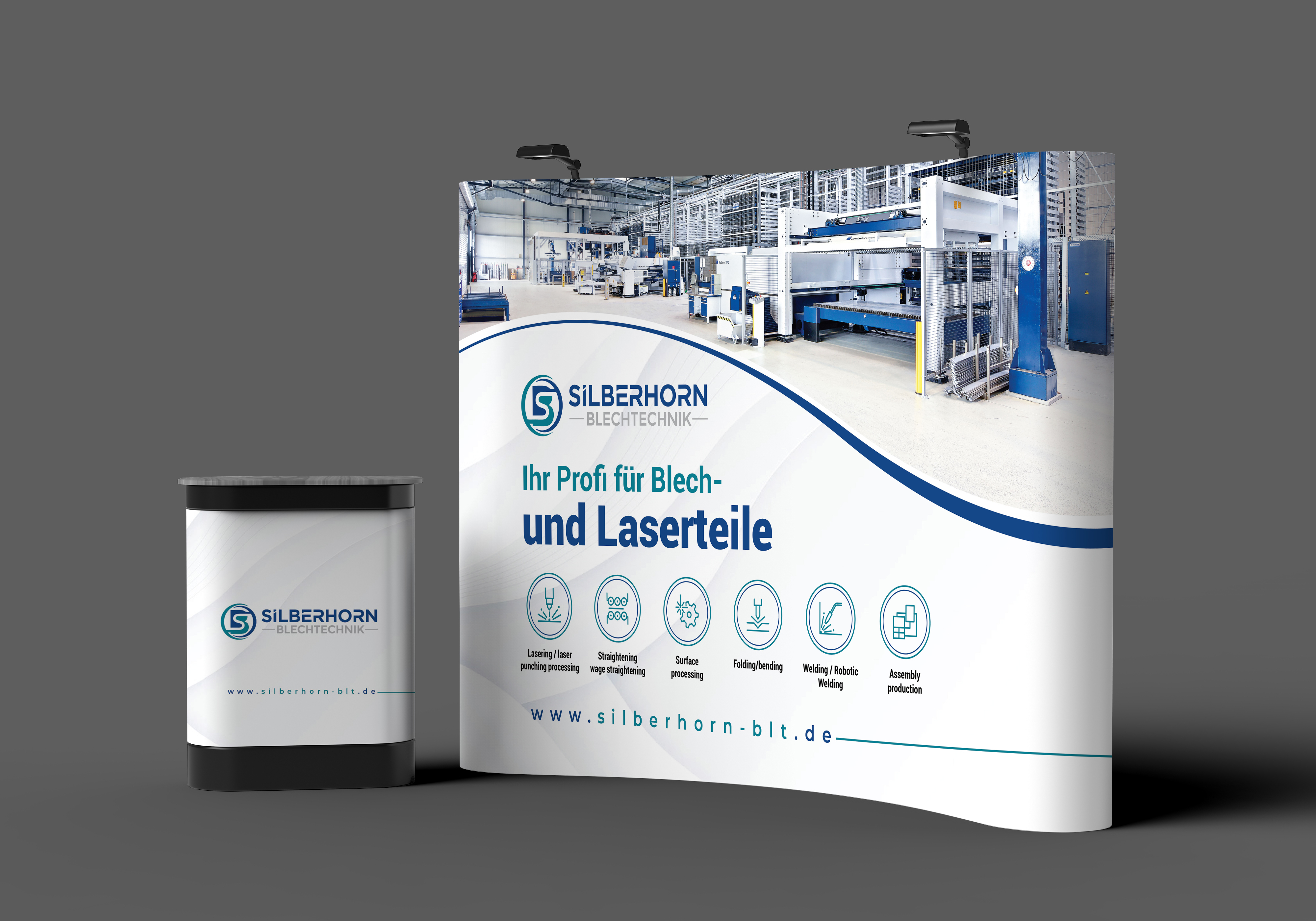 Trade Show Booth Design by artbitin for Silberhorn Blechtechnik GmbH | Design #32950634