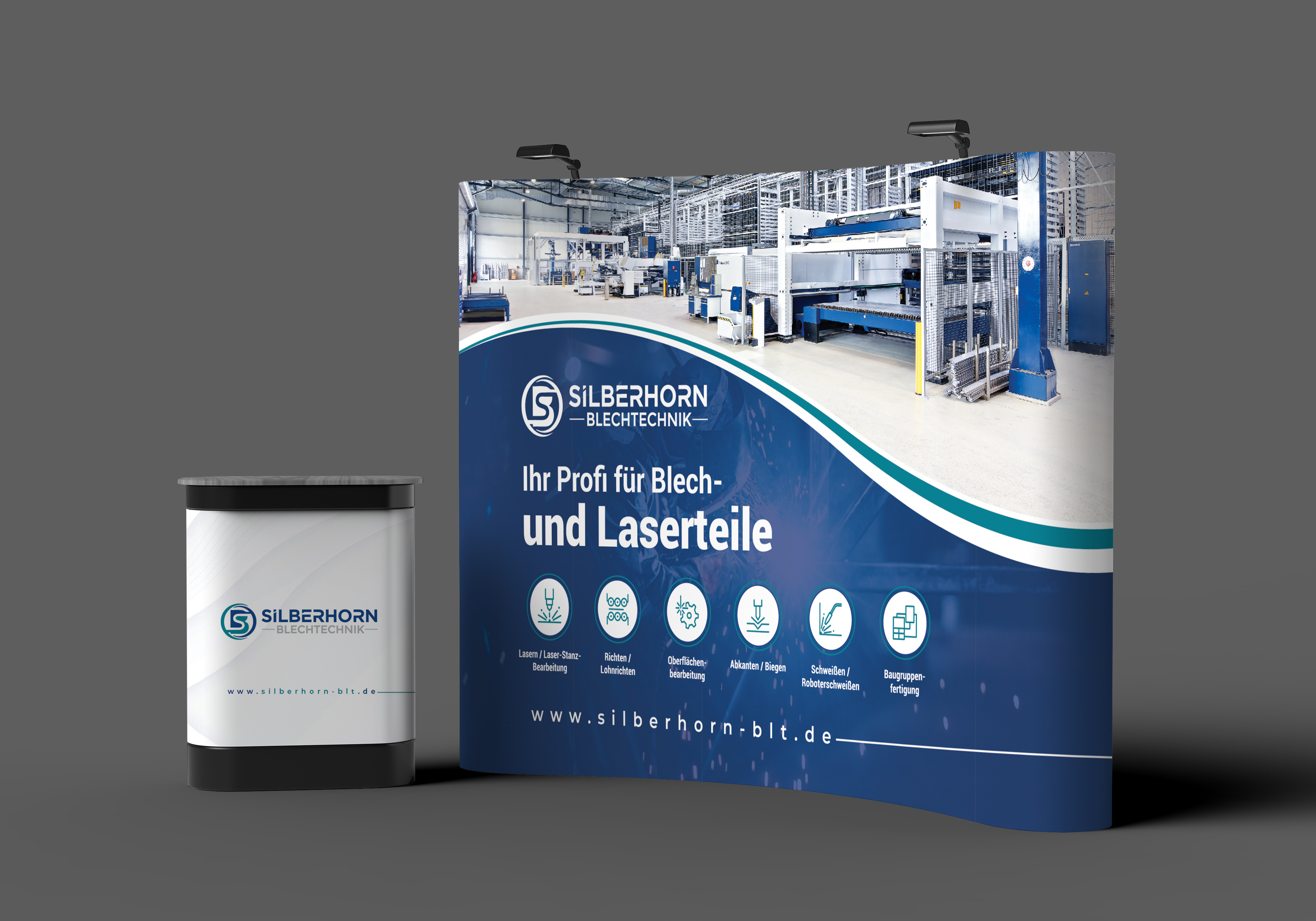 Trade Show Booth Design by artbitin for Silberhorn Blechtechnik GmbH | Design #33029649