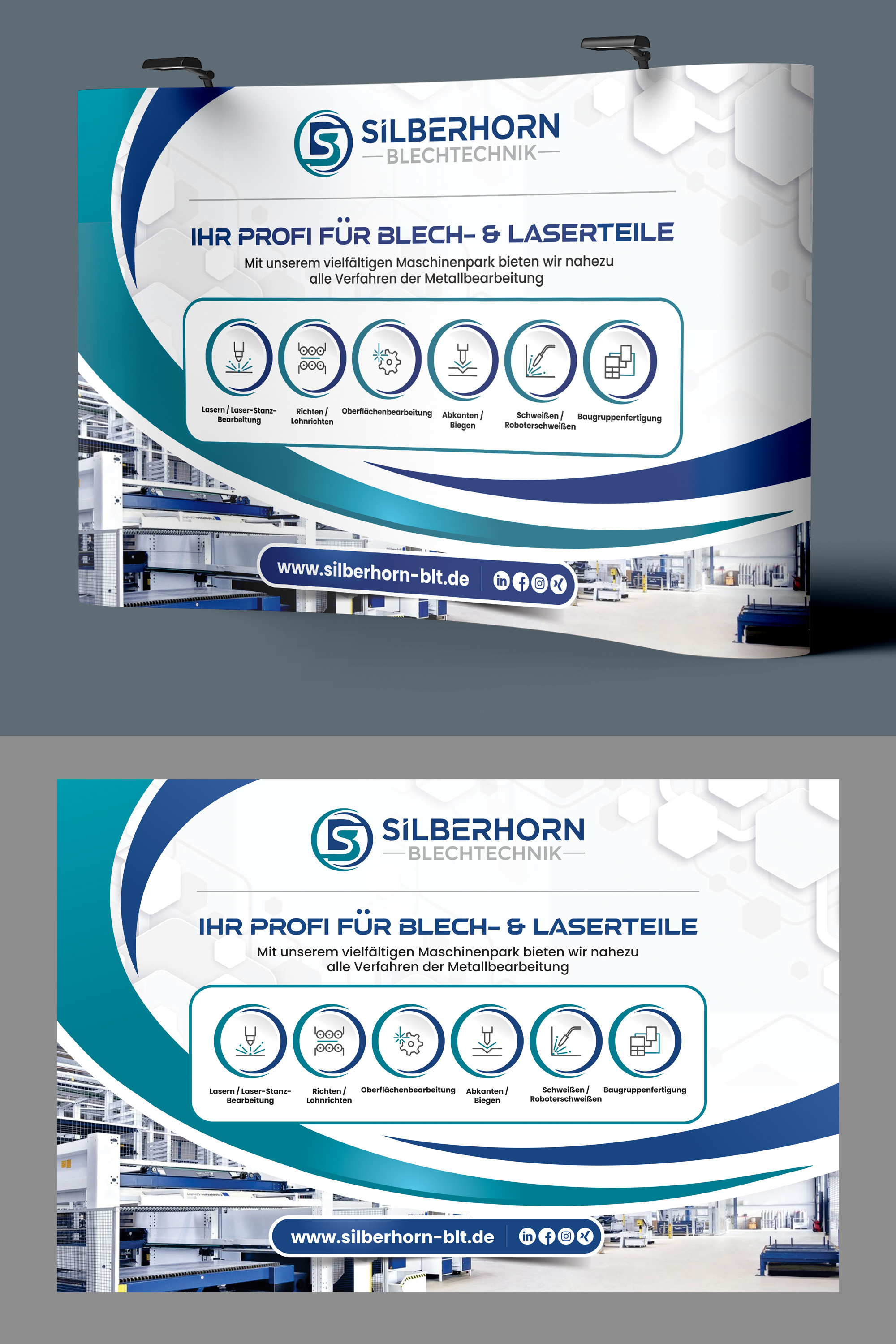 Trade Show Booth Design by Dzhafir for Silberhorn Blechtechnik GmbH | Design #32891571