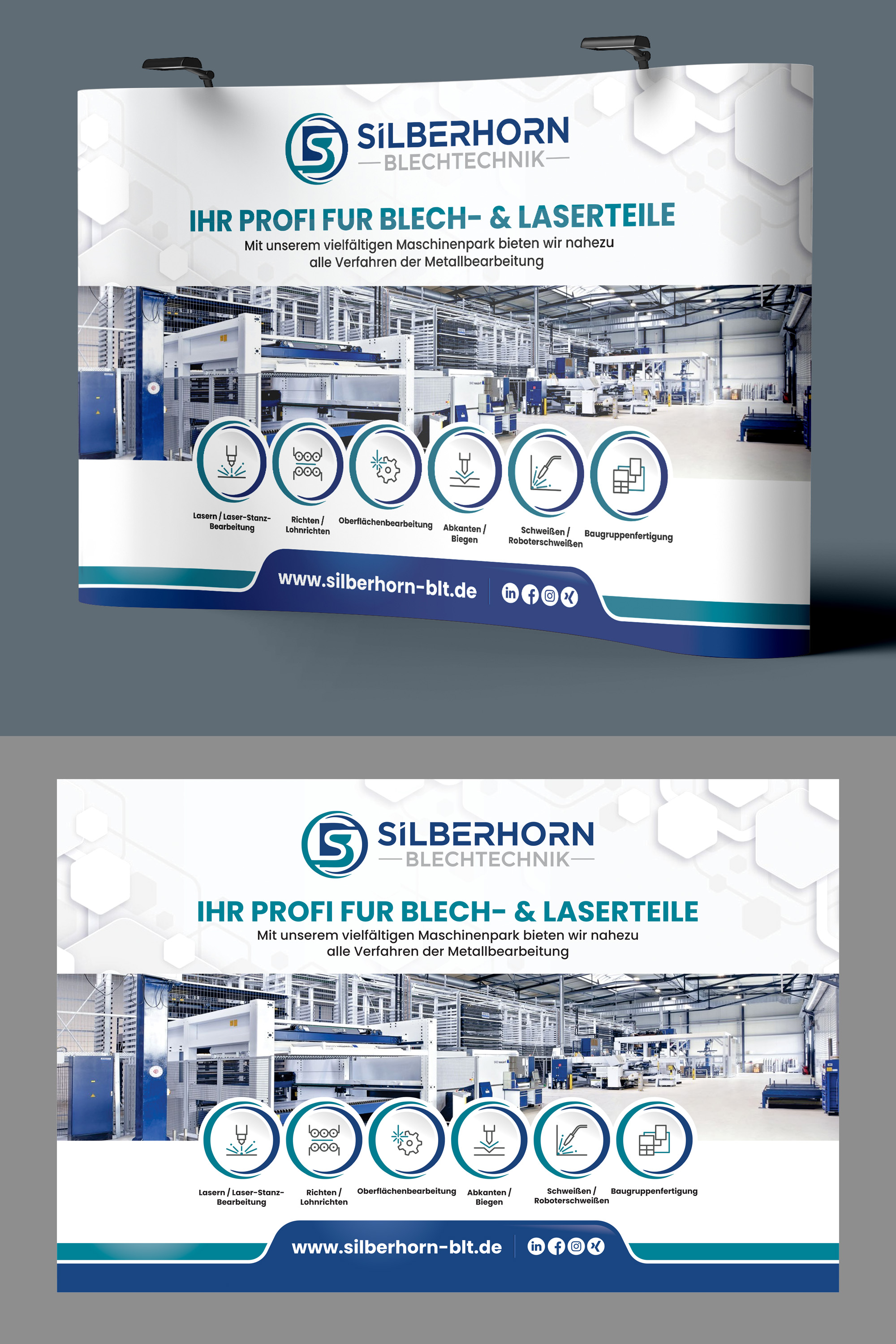 Diseño de Stand de Feria por Dzhafir para Silberhorn Blechtechnik GmbH | Diseño #32891572