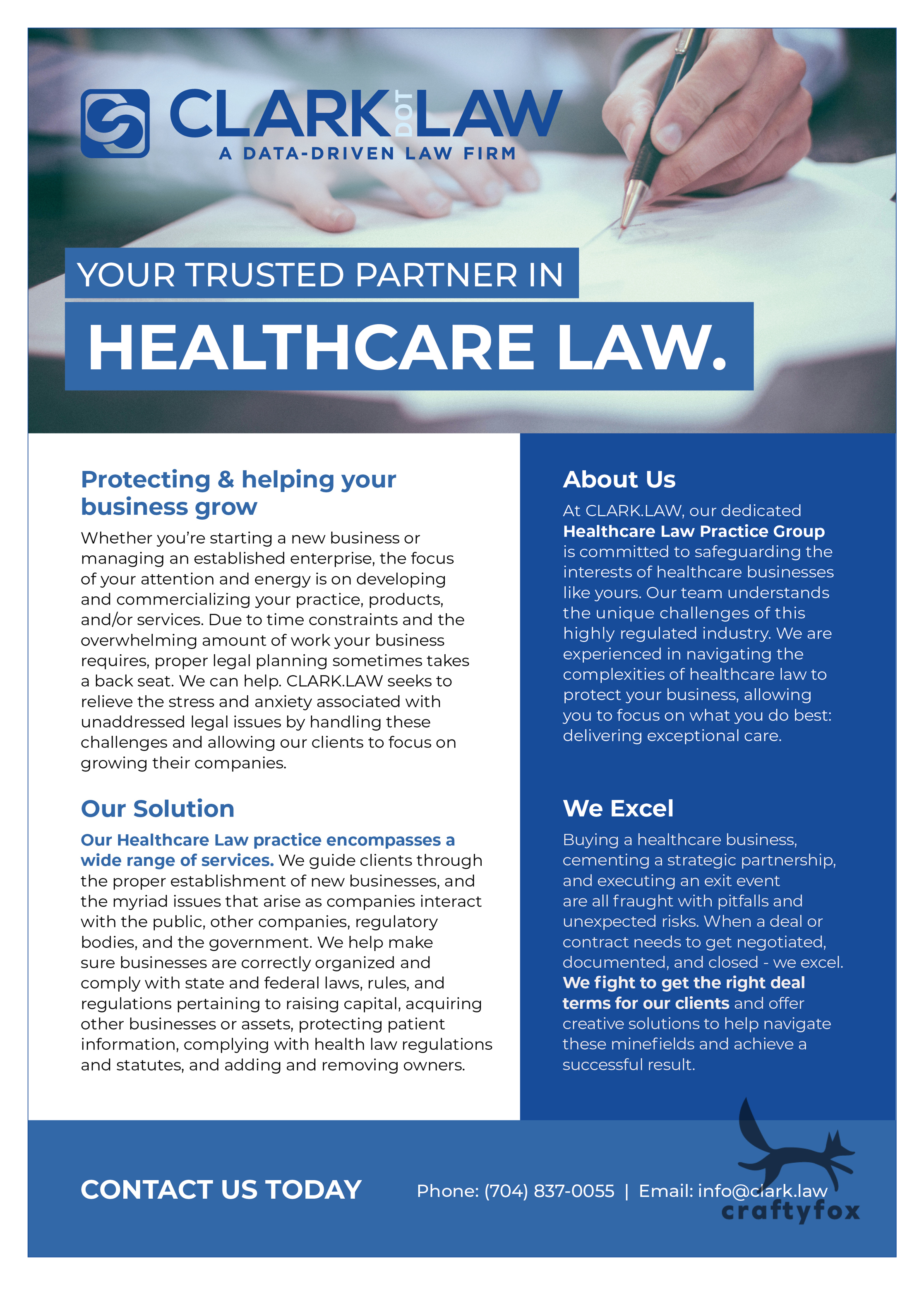 Brochure Design by Crafty Fox Design for this project | Design #32886320