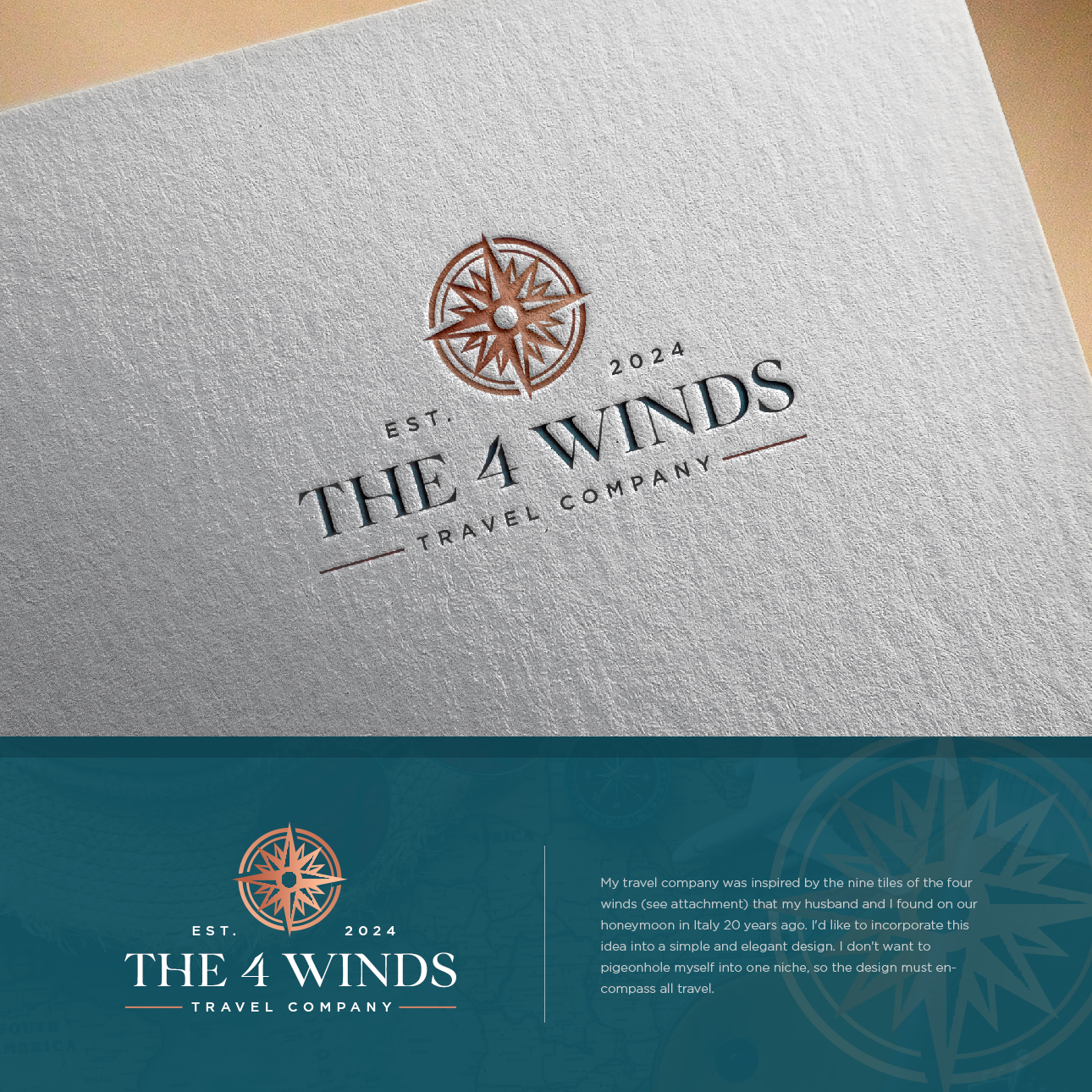 Diseño de Logo por SheilaGrace para The 4 Winds Travel Company | Diseño #32887455