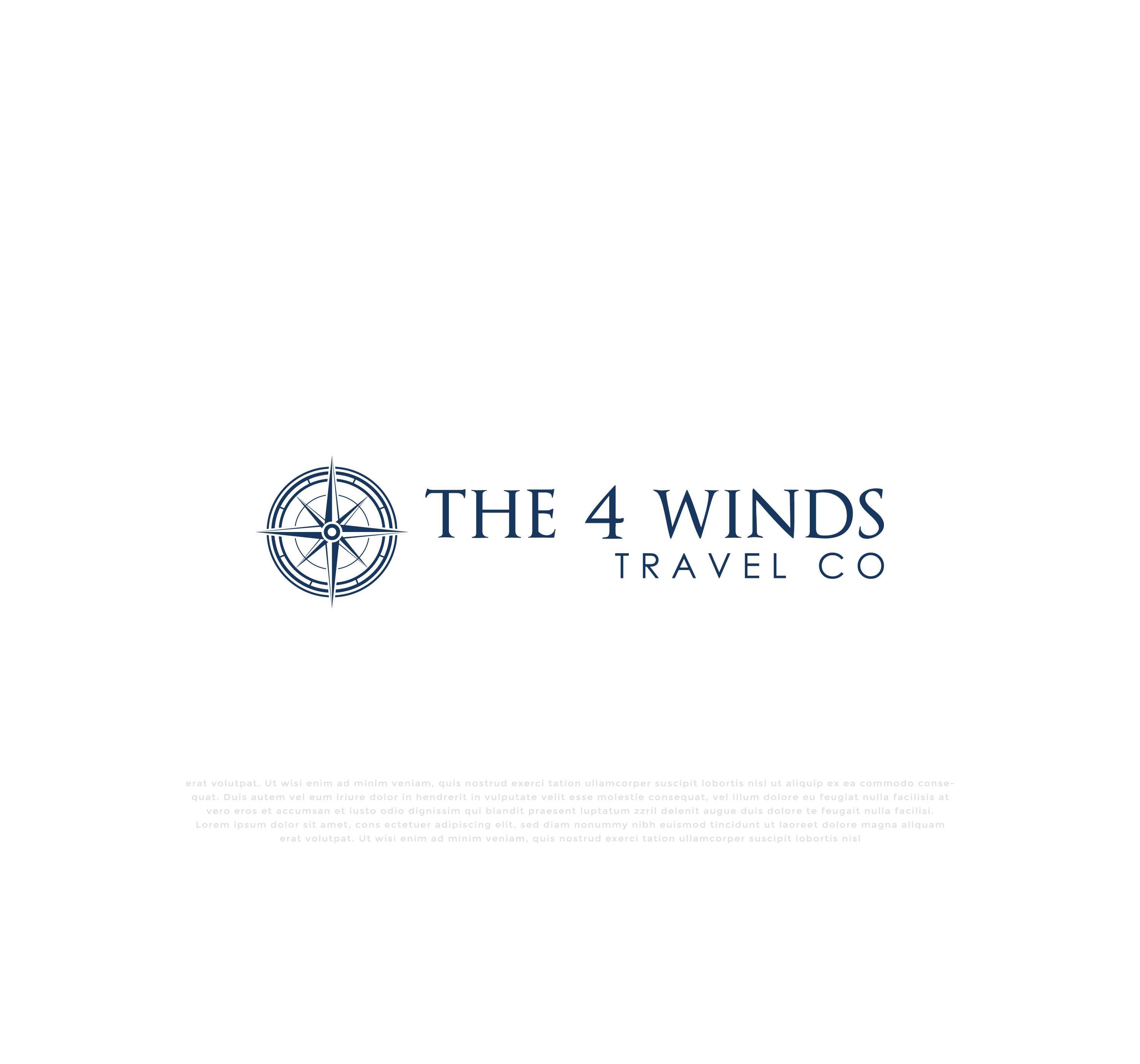 Logo Design by mehedi.h for The 4 Winds Travel Company | Design #32880557