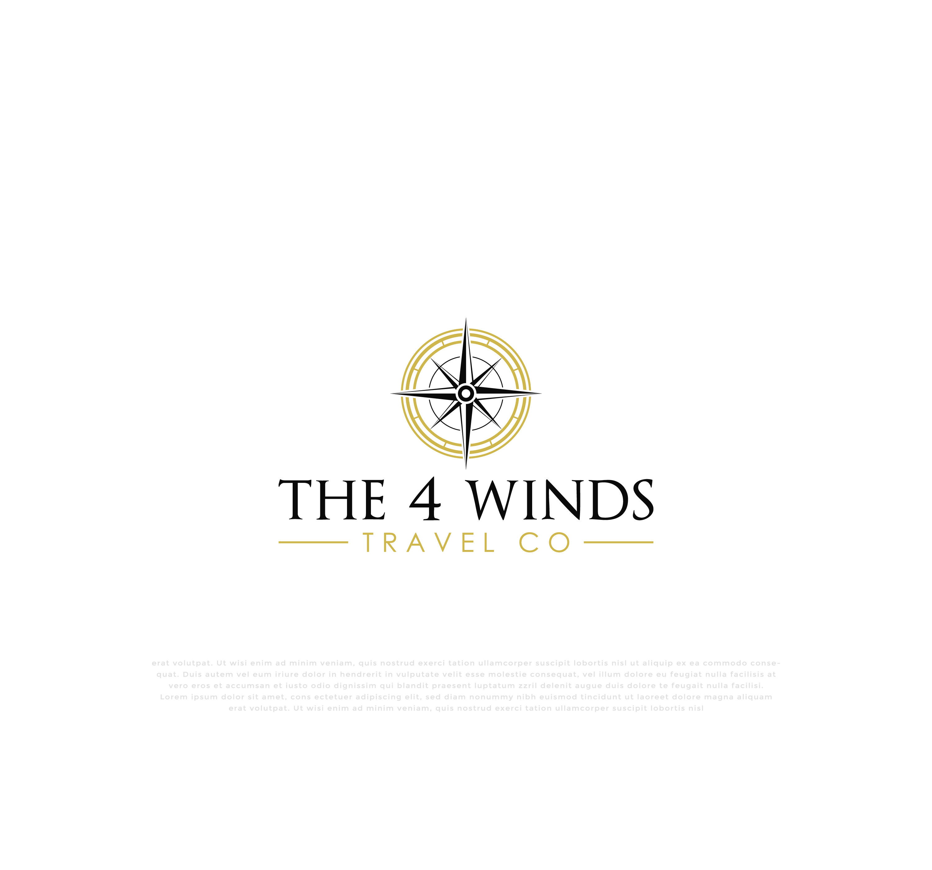 Logo Design by mehedi.h for The 4 Winds Travel Company | Design #32919115