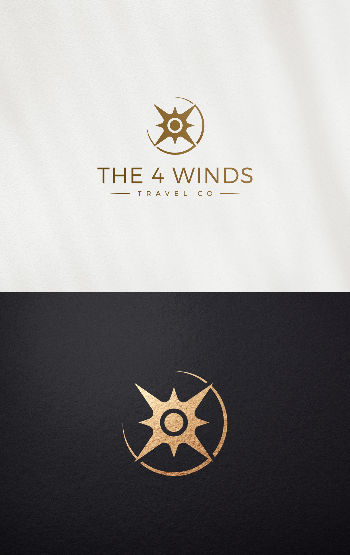 Logo Design by apik. for The 4 Winds Travel Company | Design #32881363