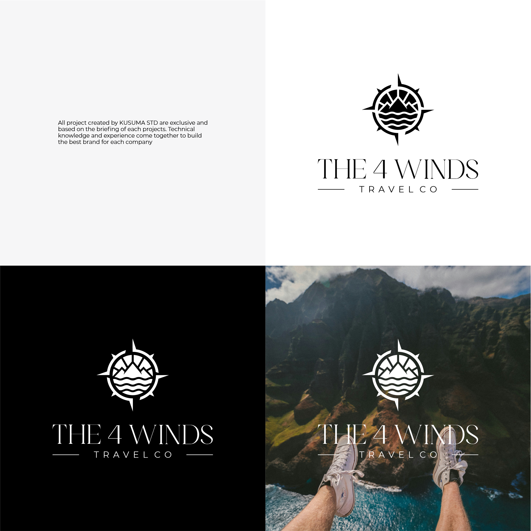 Logo Design by Kusuma Studio for The 4 Winds Travel Company | Design #32931687