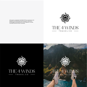 Logo Design by Kusuma Studio for The 4 Winds Travel Company | Design: #32931687