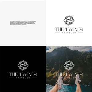 Logo Design by Kusuma Studio for The 4 Winds Travel Company | Design: #32931718