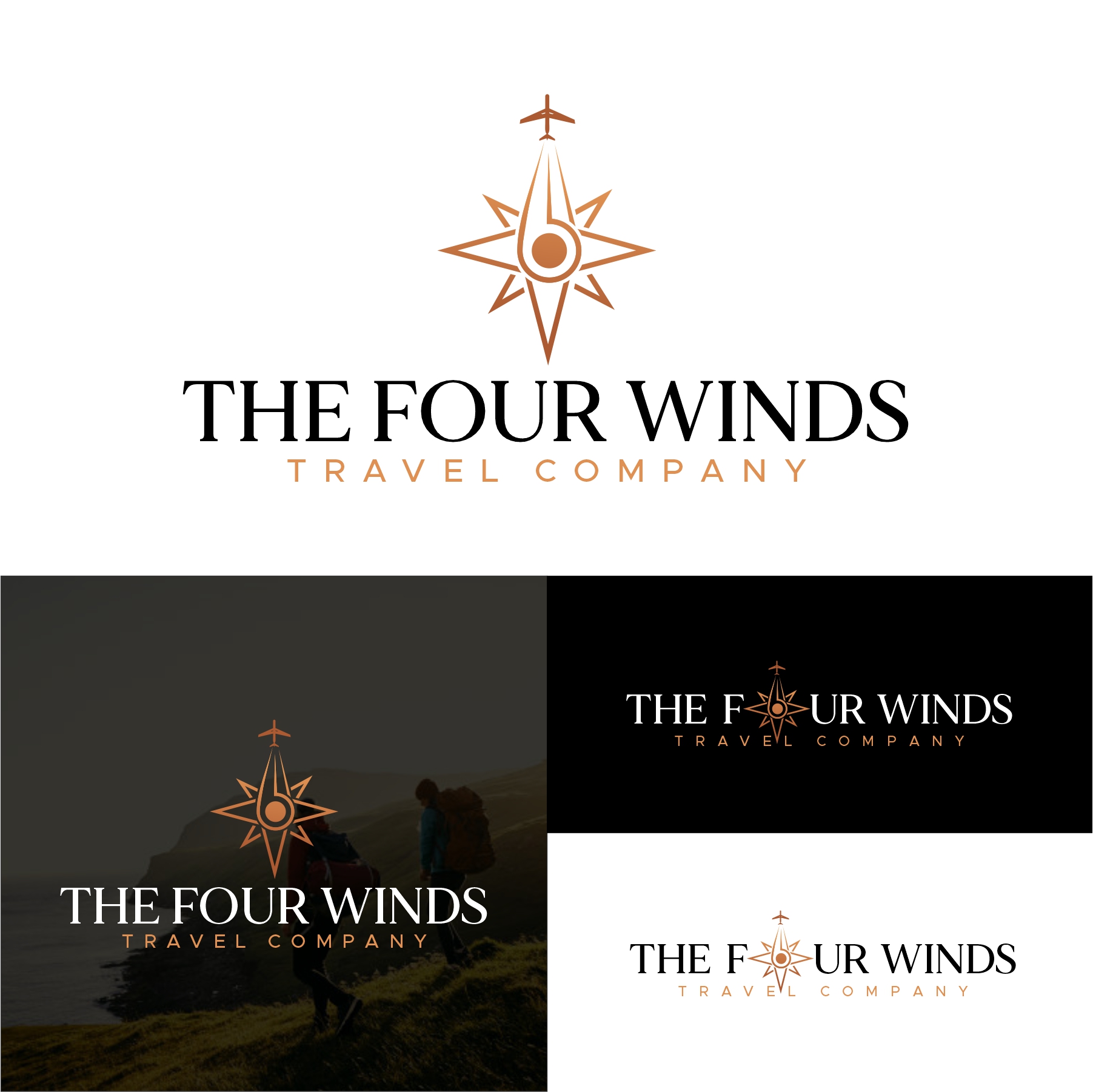 Diseño de Logo por debdesign para The 4 Winds Travel Company | Diseño #32884043