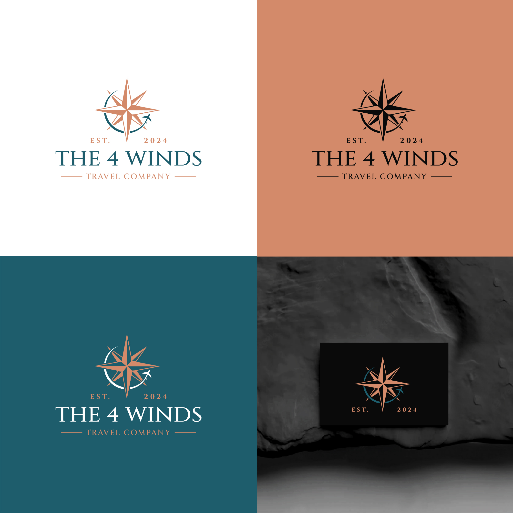Logo Design by hsdesign42 for The 4 Winds Travel Company | Design: #32995714