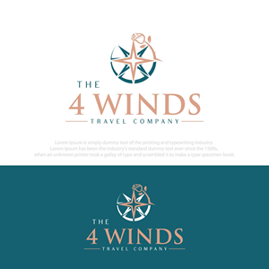 Logo Design by fly  design for The 4 Winds Travel Company | Design: #32884122