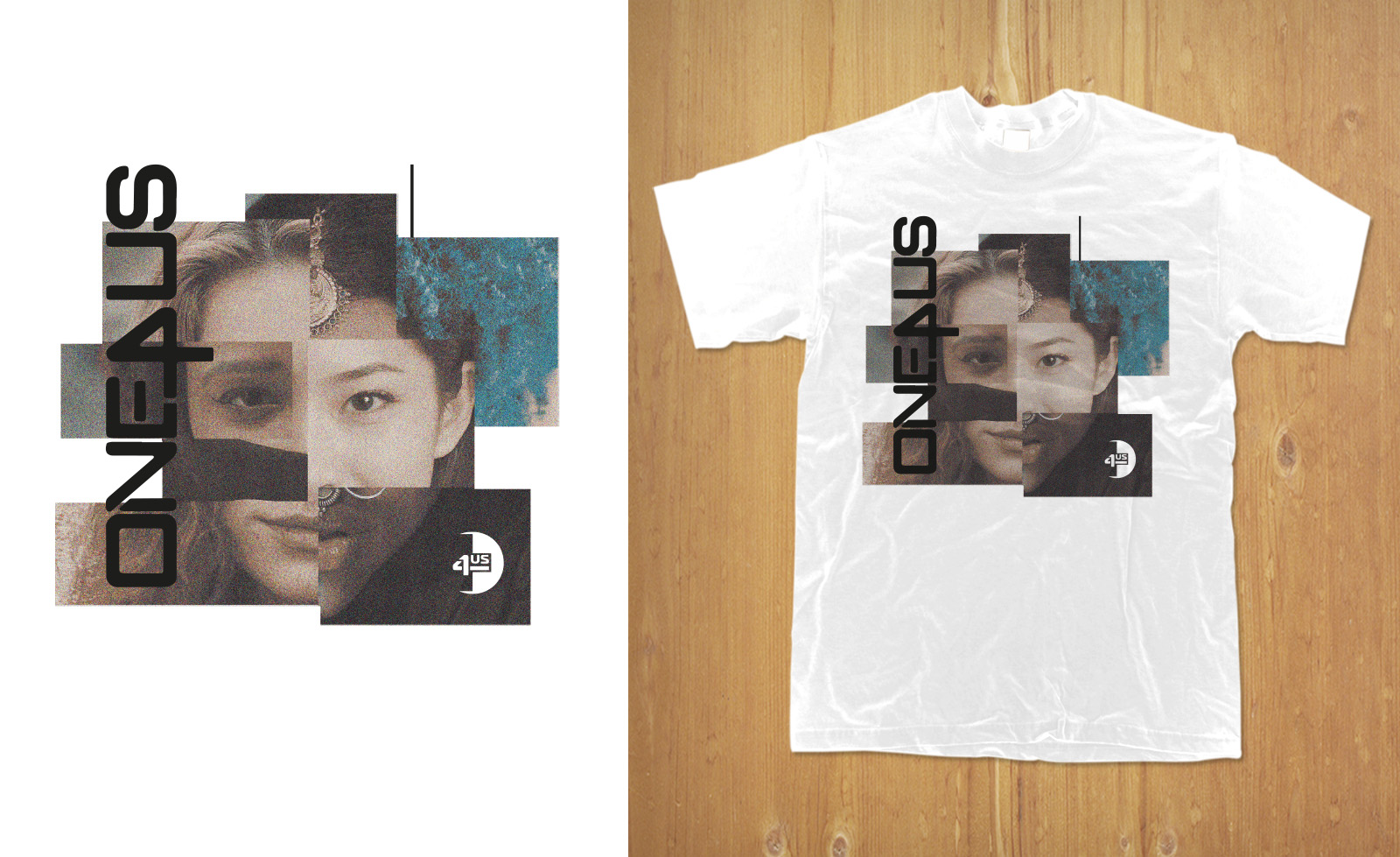 T-shirt Design by MNM for One4Us Brand  | Design #32879787