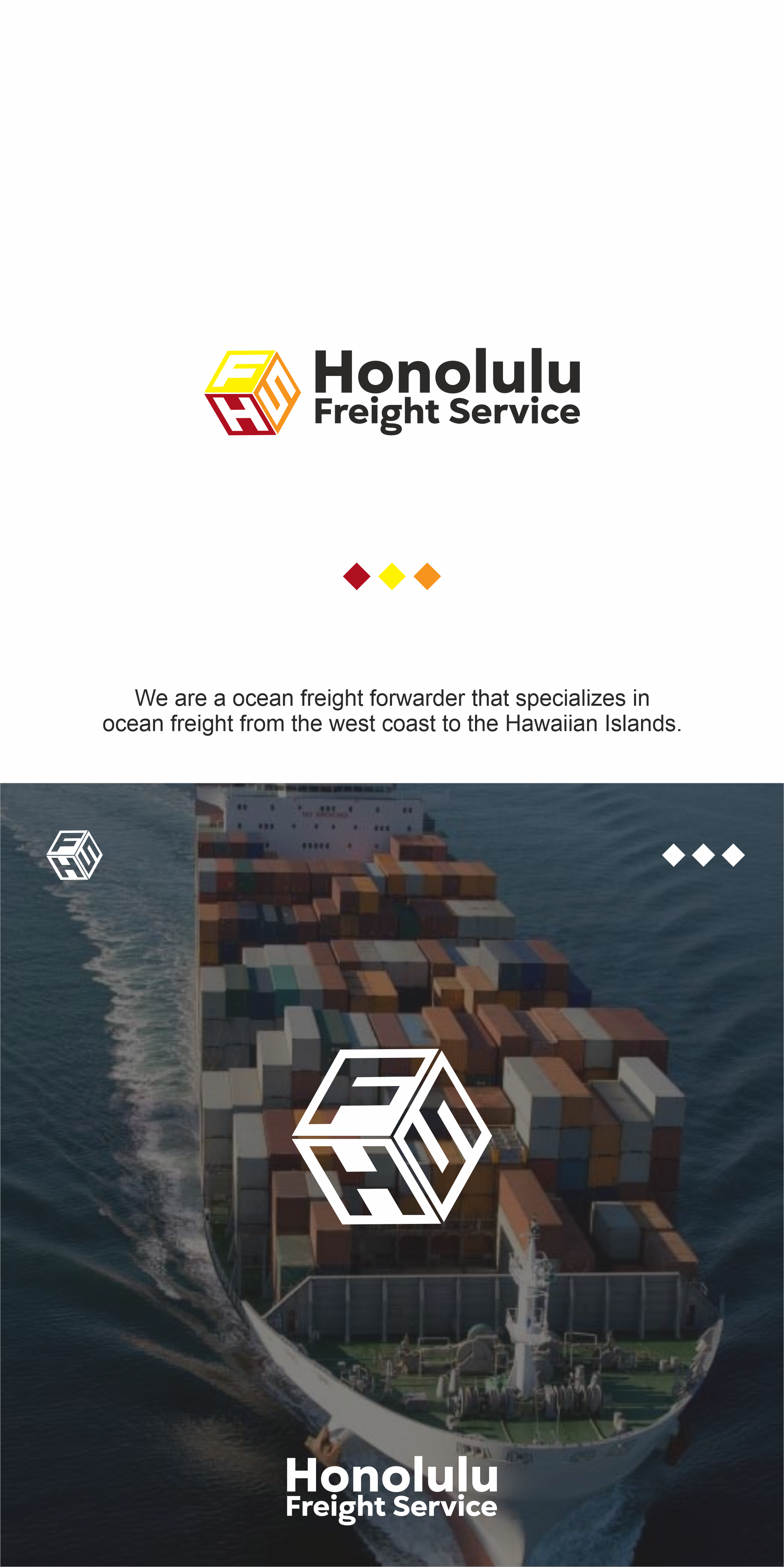 Logo Design by herpitoage_design for Honolulu Freight Service | Design #32884331