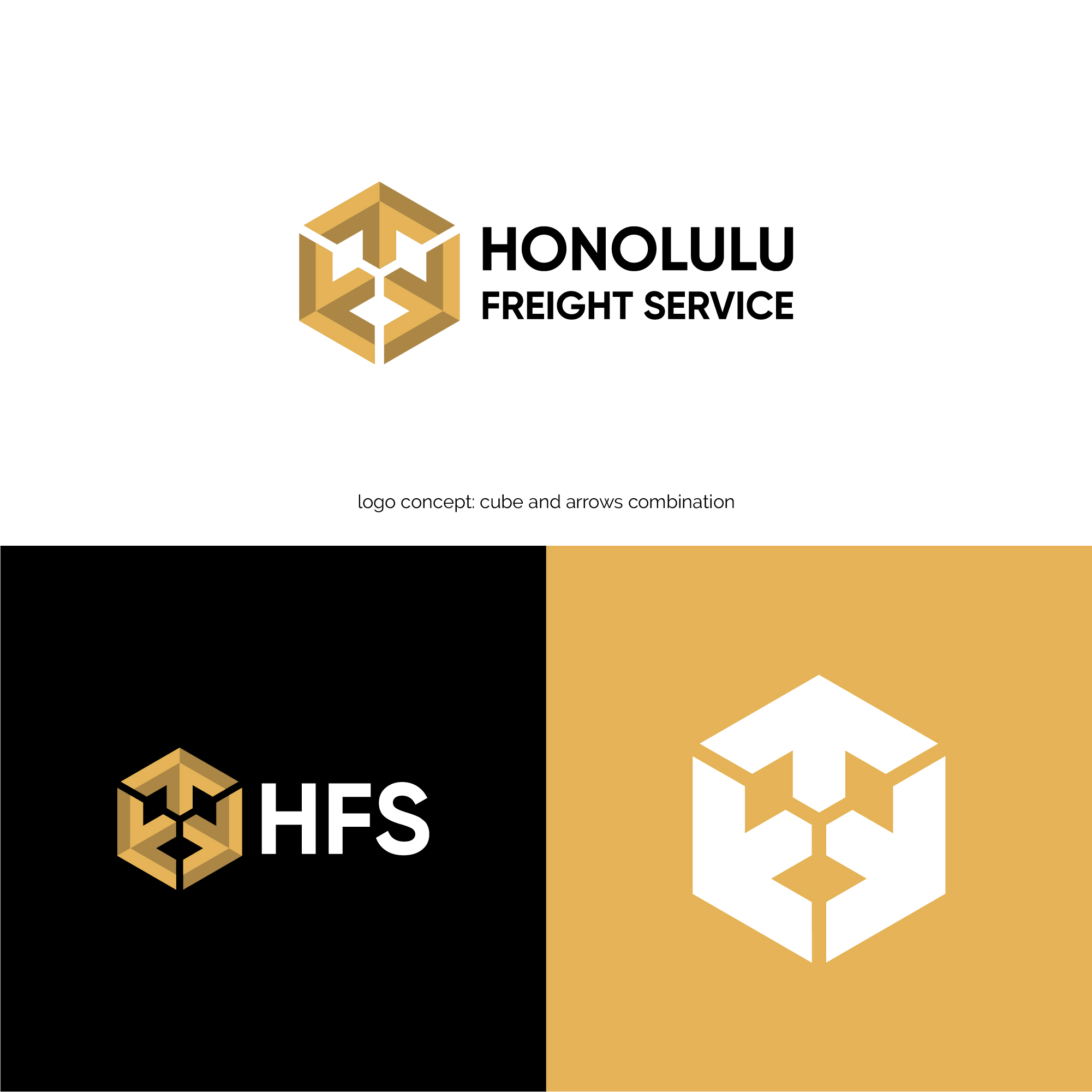 Logo Design by dicubit for Honolulu Freight Service | Design #32925883