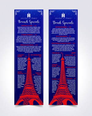 Menu Design by Sam.Art for Douceur de France | Design: #32904449