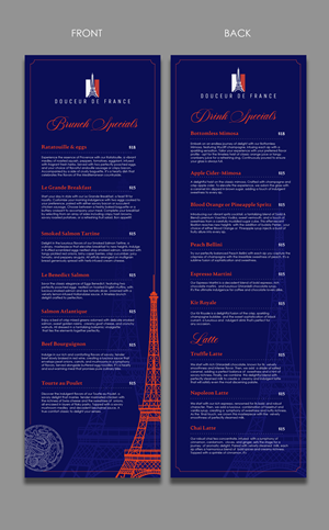 Menu Design by debdesign for Douceur de France | Design: #32897155