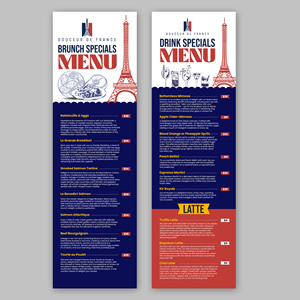 Menu Design by debdesign for Douceur de France | Design: #32897220