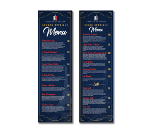 Menu Design by debdesign for Douceur de France | Design: #32898105