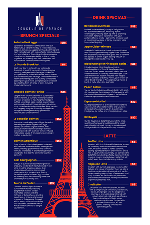 Menu Design by debdesign for Douceur de France | Design: #32902755