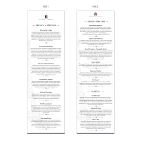 Menu Design by angelcolmenares3 for Douceur de France | Design: #32933689