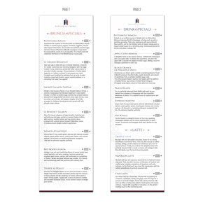 Menu Design by angelcolmenares3 for Douceur de France | Design: #32944947