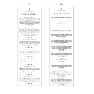 Menu Design by angelcolmenares3 for Douceur de France | Design: #32944948