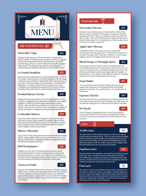 Menu Design by Graphic Guy