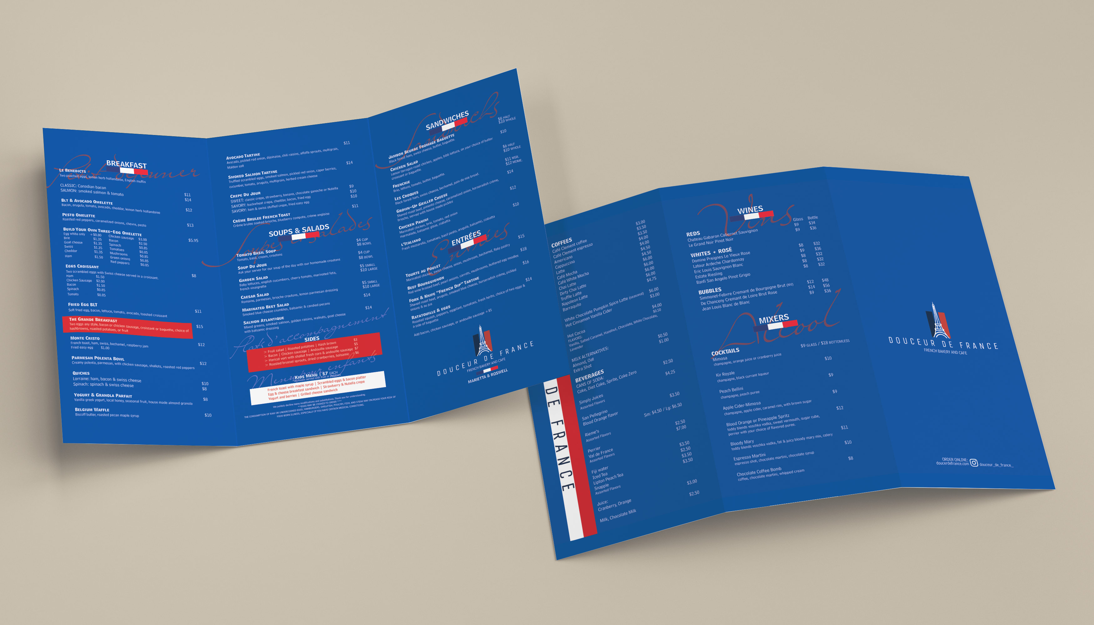 Menu Design by robertr400 for Douceur de France | Design #32913474