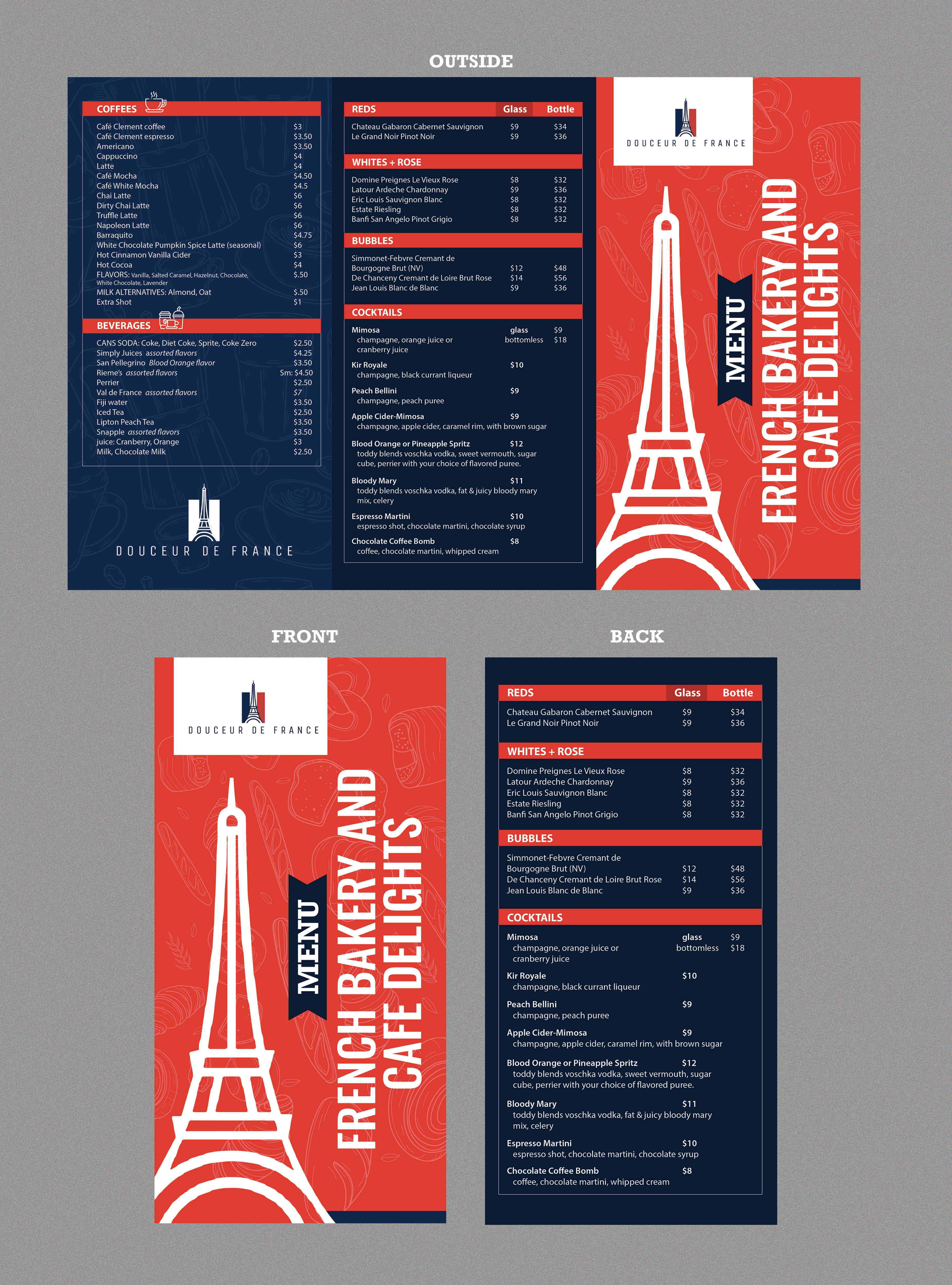 Diseño de Menú por Stan$oul para Douceur de France | Diseño #32920156